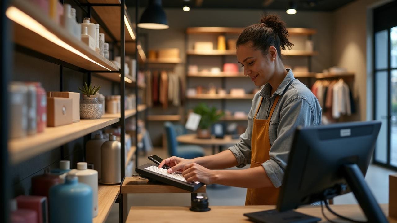 Successful retail business owner with inventory funded by working capital